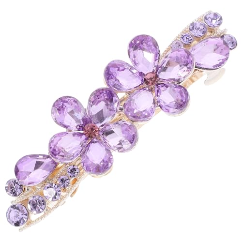 OSOLADY Strass-haarnadel Hochzeits-haarschmuck Für Frauen Abschlussball-ansteckblumen Glitzernde Haarspangen Metall-haarspangen Für Frauen von OSOLADY