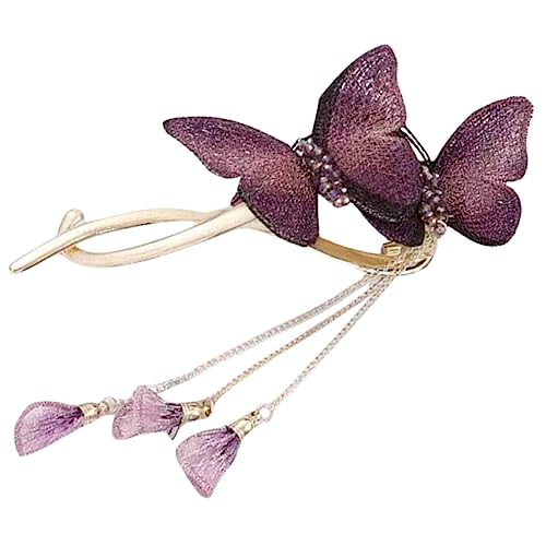 OSOLADY Haarspangen Aus Metall Für Damen Schmetterlings-haarnadel Quaste Stilvolles Haar-accessoire Für Damen OSOLADY Haarspangen Aus Metall Für Damen Schmetterlings-haarnadel Quaste Stilvolles Haar-accessoire Für Damen von OSOLADY