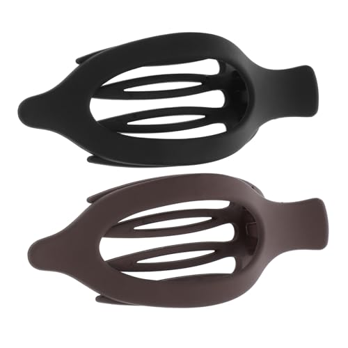 OSOLADY Haarspangen für Damen Dickes Haar Französische Flache Haarspangen 2-teiliges Set Modischer Haarschmuck Zum Stylen von OSOLADY