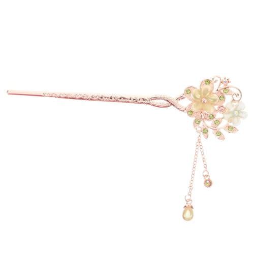 OSOLADY Haarstäbchen mit Quaste Haarnadeln für Damen Klassischer Haarschmuck mit Edelstein Design für Hanfu und Festliche Anlässe von OSOLADY