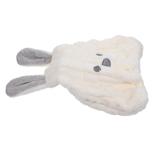 OSOLADY Haartrocknungsmütze Für Junge Mädchen Süße Cartoon-rabbit-trockenkappe Aus Korallenfleece Schnelltrocknendes Handtuch Für Nasses Haar Für Zuhause Und Reisen von OSOLADY