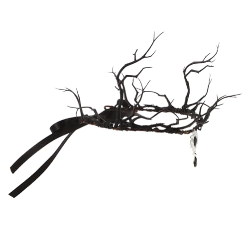 OSOLADY Flower Headpiece Aus Zweigen Und Blumen Gothic Antler Für Halloween Festivals Und Cosplay Handgefertigter Kopfschmuck Für Damen Und Mädchen von OSOLADY