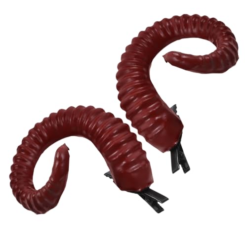 OSOLADY Halloween Schafhorn Haarspange Horn Haarnadel Haarschmuck Für Mädchen Teufelshörner Haarspangen Set OSOLADY Halloween Schafhorn Haarspange Horn Haarnadel Haarschmuck Für Mädchen Teufelshörner Haarspangen Set von OSOLADY