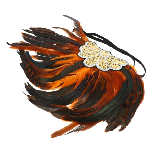 OSOLADY Plume Headband Mit Bunten Federn Für Kostüme Für Halloween Und Cosplay Unisex Bequem Und Auffällig Als Fotorequisit Für Festliche Anlässe von OSOLADY