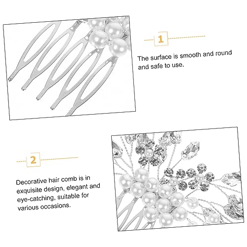 OSOLADY Handgefertigter Braut Haarkamm mit Perlen und Glasstrass Leichter Stabiler Hochzeitsschmuck für Damen Einzigartiges Haaraccessoire für Braut und Brautjungfern OSOLADY Handgefertigter Braut Haarkamm mit Perlen und Glasstrass Leichter Stabiler Hochzeitsschmuck für Damen Einzigartiges Haaraccessoire für Braut und Brautjungfern von OSOLADY