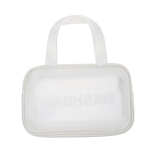 OSOLADY Transparente Frosted Kosmetiktasche Praktische Reise-kulturtasche Für Damen Und Herren Für Make-up Und Pflegeprodukte Und Tragbar Große von OSOLADY