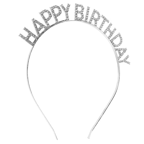 OSOLADY Happy Birthday Krone Stirnband mit Strass für Mädchen Glitzer Haarreif zur Geburtstagsfeier für Requisiten und Festliche Anlässe OSOLADY Happy Birthday Krone Stirnband mit Strass für Mädchen Glitzer Haarreif zur Geburtstagsfeier für Requisiten und Festliche Anlässe von OSOLADY
