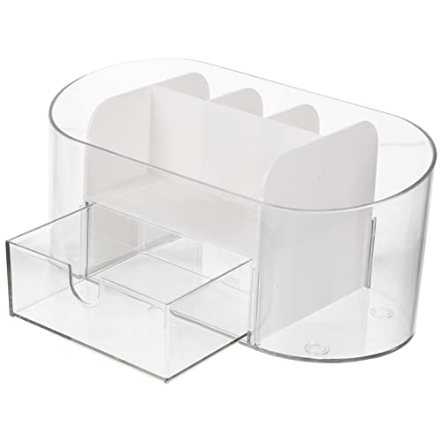 OSOLADY Haushalts Desktop Kosmetik Organizer Transparente Aufbewahrungsbox für Make Up und Bürsten Stilvolle Ablage für Badezimmer und Schlafzimmer Praktischer Eitelkeitsorganisator OSOLADY Haushalts Desktop Kosmetik Organizer Transparente Aufbewahrungsbox für Make Up und Bürsten Stilvolle Ablage für Badezimmer und Schlafzimmer Praktischer Eitelkeitsorganisator von OSOLADY