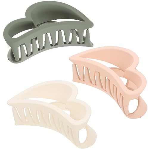 OSOLADY Herz Haarklammer 3 Stück Große Haarklammern Rutschfest Für Dickes Haar Frauen in Verschiedenen Farben von OSOLADY