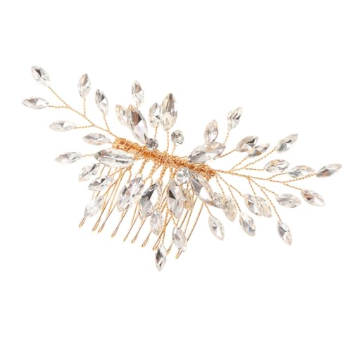 OSOLADY Hochzeit Haarkamm mit Strass Eleganter Brautschmuck für Hochzeiten Verlobungen und Abschlussbälle Zarter Haarschmuck für Damen Handgefertigt Strass von OSOLADY
