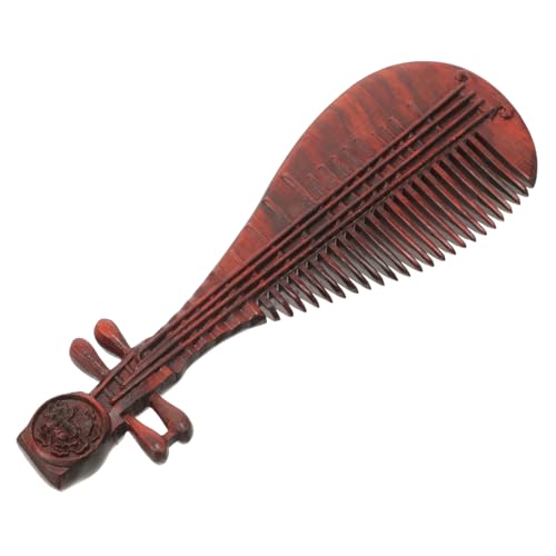 OSOLADY Holzkamm Für Frauen Feine Zähne Pipa-form Retro Design Für Dickes Langes Haar Sanfte Kopfhautmassage Stilvolles Haarstyling Nachhaltiges von OSOLADY