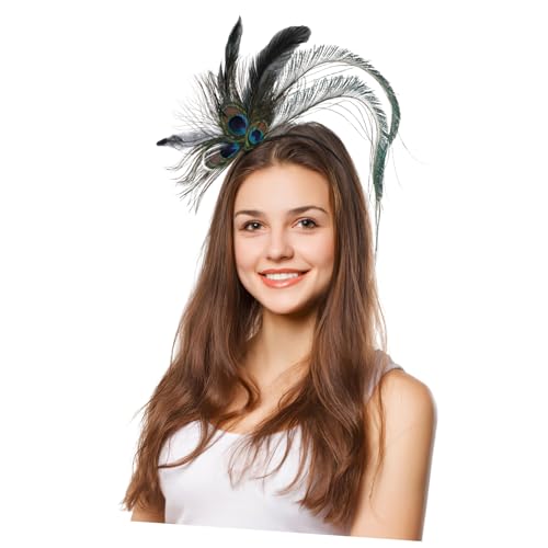 OSOLADY Indisches Stirnband Mit Pfauenfedern Einzigartige Kopfbedeckung Für Partys Festivals Und Cosplay Farbenfroher Haarschmuck Für Damen Und Herren OSOLADY Indisches Stirnband Mit Pfauenfedern Einzigartige Kopfbedeckung Für Partys Festivals Und Cosplay Farbenfroher Haarschmuck Für Damen Und Herren von OSOLADY
