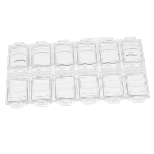 OSOLADY Transparente Box Transparente Für Strasssteine 12 Fächer Nagelkunst Organizer Praktische Aufbewahrung Für Bastelbedarf Und Kleine Zubehörteile Schmuck Perlen Sortierbox OSOLADY Transparente Box Transparente Für Strasssteine 12 Fächer Nagelkunst Organizer Praktische Aufbewahrung Für Bastelbedarf Und Kleine Zubehörteile Schmuck Perlen Sortierbox von OSOLADY