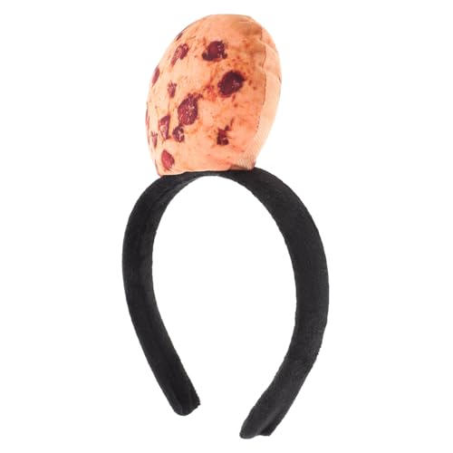 OSOLADY Keks Haarband aus Plüsch für Karneval und Partys Verspieltes Cookie Design Vielseitig Einsetzbar Cartoon Stil Bequem für Ganzen Tag Kostümzubehör für Damen von OSOLADY