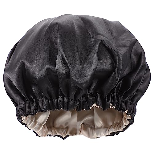 OSOLADY Kids Elastische Duschhaube Für Junge Mädchen Verstellbare Satin Schlafhaube Zum Schutz Der Haare Beim Duschen Und Schlafen Bequem Und Atmungsaktiv Für Jungen Und Mädchen von OSOLADY