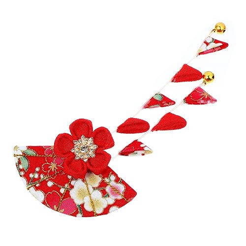 OSOLADY Kimono Haarclip mit Quaste für Damen Japanisches Haarschmuck Accessoire aus Langlebigem Stoff für Hanfu und Kimono Bequem und Vielseitig für von OSOLADY