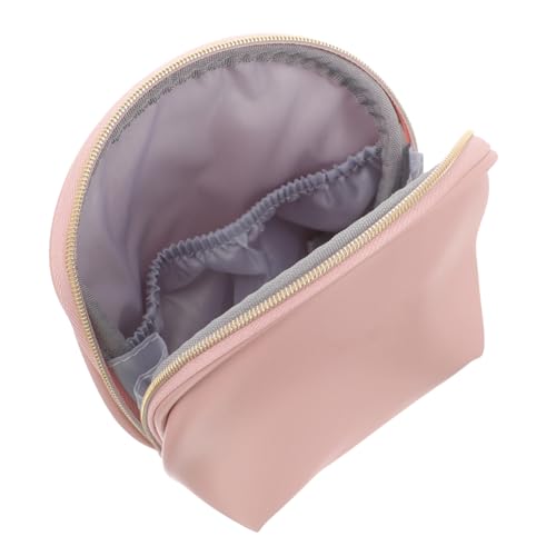 OSOLADY Kleine Kosmetiktasche Aus Leder Mit Reißverschluss Tragbares Make-up-etui Kosmetikbeutel Für Damen Reise-Organizer Für Hautpflegeprodukte von OSOLADY