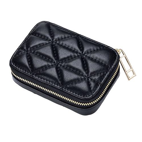 OSOLADY Kleine Tragbare Kosmetiktasche aus Echtem Leder Multifunktionale Makeup und Lippenstift Aufbewahrungstasche für Damen Leicht und Robust als für Unterwegs von OSOLADY
