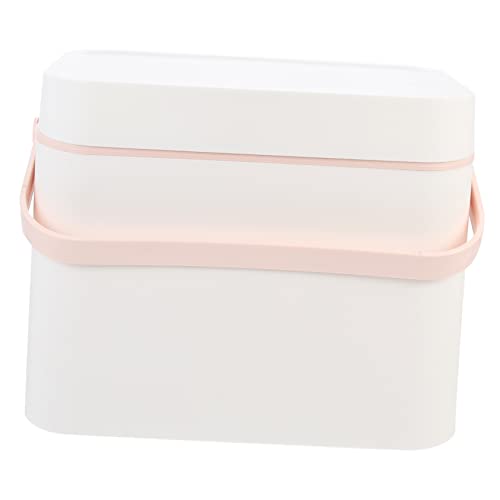 OSOLADY Kosmetikkoffer mit Spiegel Make Up Organizer Transparent für Schreibtisch Aufbewahrungsbox für Kosmetik und Hautpflege Staubdicht von OSOLADY