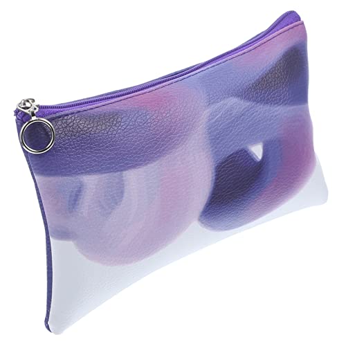 OSOLADY Kosmetiktasche Mit Reißverschluss Tragbarer Make-up Organizer Für Frauen Multifunktionale Aufbewahrungstasche Für Lippenstift Und Geldbörse Für Reisen Farbverlauf von OSOLADY