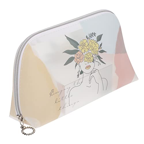 OSOLADY Kosmetiktasche aus TPU Schlichte Transparente Make Up mit Reißverschluss für Damen zur Aufbewahrung von Kosmetik und Toilettenartikeln Unterwegs von OSOLADY
