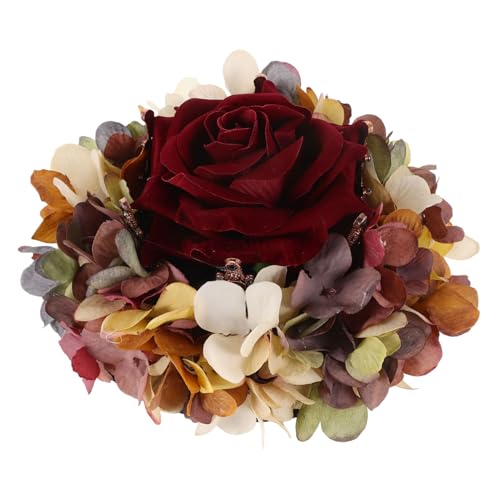 OSOLADY Rose Schleier Stirnband Kostüm Krone Karneval Kopfschmuck Krone Frauen Haar Clip OSOLADY Rose Schleier Stirnband Kostüm Krone Karneval Kopfschmuck Krone Frauen Haar Clip von OSOLADY