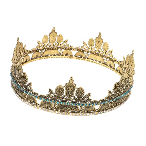 OSOLADY Retro Stil Männer Krone Headdress Für Cosplay Vintage Kopfbedeckung Für Männer Mittelalterliche Krone Accessoire Für Hochzeiten Und Partys von OSOLADY