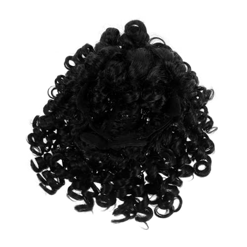 OSOLADY Kurze Lockenperücke Damen Wellenförmige Cosplay Perücke Mit Stilvolles Haar-accessoire Für Kostümpartys Halloween Karneval Und Besondere Anlässeb von OSOLADY