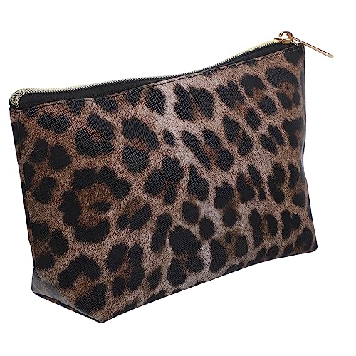 OSOLADY Leopardenmuster Make Up Kosmetiktasche mit Reißverschluss Kleine Organizer für Kosmetik und Münzen für Reisen und Wasserabweisend Vielseitig von OSOLADY
