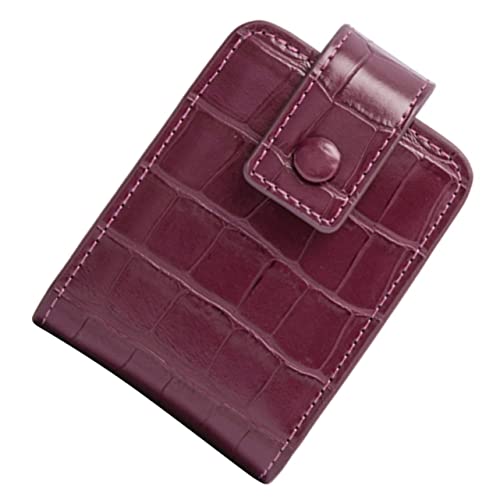 OSOLADY Lippenstiftetui mit Spiegel Tragbare Kleiner Kosmetiktasche für Handtasche Leder Lippenstifthalter Kompakte Make Up Tasche für Damen für Reisen und Unterwegs von OSOLADY