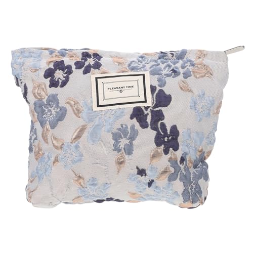 OSOLADY Kosmetiktasche Mit Reißverschluss Cartoon-blumenmotiv Tragbare Reise-Make-up-Tasche Organizer Für Utensilien Leicht Und Robust Für Make-up Und Kleine Gegenstände von OSOLADY