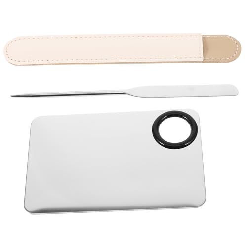 OSOLADY Make-up-platte Mischspatel Griff 2er-set Edelstahlspatel Zum Mischen Von Grundierung Rouge Lidschatten Nagellack OSOLADY Make-up-platte Mischspatel Griff 2er-set Edelstahlspatel Zum Mischen Von Grundierung Rouge Lidschatten Nagellack von OSOLADY