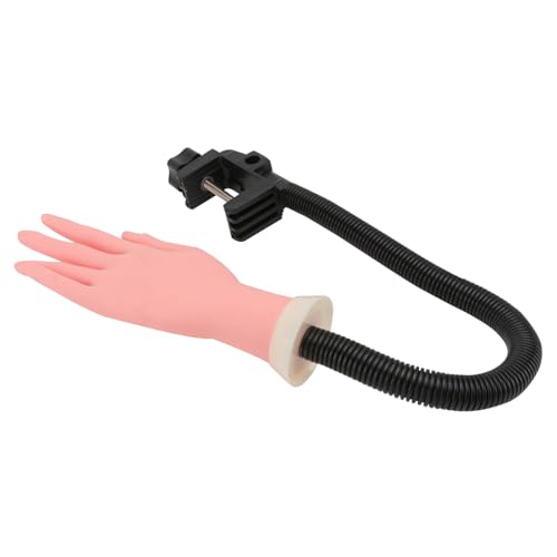 OSOLADY Maniküre-trainingshandmodell Nailart-übungszubehör Biegbare Künstliche Hand Mit Zufällig Geformtem Knopf Hellbraun von OSOLADY