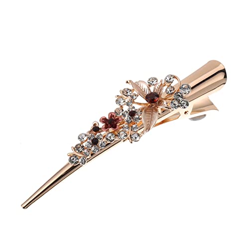 OSOLADY Metallic Floral Haarklammer für Damen Eleganter Duckbill Clip mit Farbe für Hochzeiten und Partys Perfektes Haarschmuck Accessoire OSOLADY Metallic Floral Haarklammer für Damen Eleganter Duckbill Clip mit Farbe für Hochzeiten und Partys Perfektes Haarschmuck Accessoire von OSOLADY