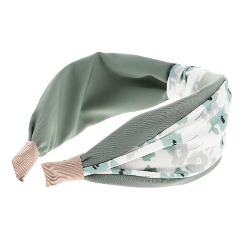 OSOLADY Geknotetes Stirnband für Damen Breites Haaraccessoire mit Blumenmuster Modisches Kopfband für Partys und Alltag Bequem und Leicht für Familien und von OSOLADY