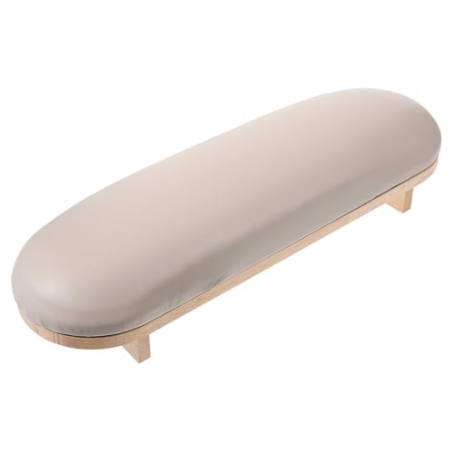 OSOLADY Nagel Handauflage Kissen aus Holz und Leder Ergonomische Maniküre Handstütze für Stabiles Armauflagekissen zur Druckentlastung Komfortabel und Langlebig Geeignet für Profi und von OSOLADY