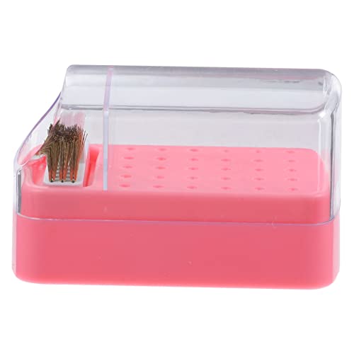 OSOLADY Nagelbohrer Bits Aufbewahrungsbox mit Fächern Praktischer Organizer für Maniküre Multifunktionale und Lagerung für Salon und Zuhause von OSOLADY