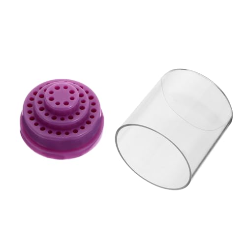 OSOLADY Nagelbohrer Bits Halter Organizer Transparentes Aufbewahrungsbox für Maniküre Kreativ und Langlebig für Nagelbohrer und Polierbits von OSOLADY