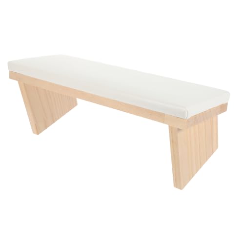 OSOLADY Nagelkunst-Handkissen Maniküre-Handauflagen faltbar Nail-Art-Matte Armauflage für Nägel tech Handtuch maniküre zubehör nagelzubehör Nagelarmlehnenständer Nagel Armlehne Holz Weiß von OSOLADY