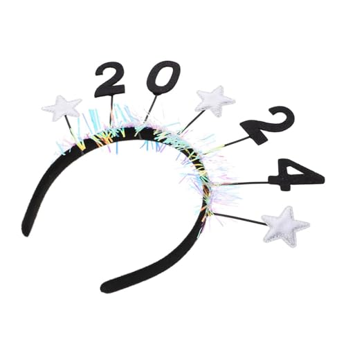 OSOLADY Neujahr Haarband Verstellbares Stirnband Aus Stoff Mit Glänzenden Elementen Für Partys Und Fotoshootings Perfektes Accessoire Für Familienfeiern Und Besondere Anlässe OSOLADY Neujahr Haarband Verstellbares Stirnband Aus Stoff Mit Glänzenden Elementen Für Partys Und Fotoshootings Perfektes Accessoire Für Familienfeiern Und Besondere Anlässe von OSOLADY