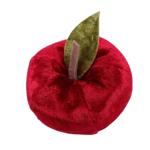 OSOLADY Niedliche Plüsch Apfel Haarnadel Vintage Retro Frucht Haarspange für Mädchen Festliche Party Accessoire Lebensechte Cartoon Obst Haarschmuck von OSOLADY