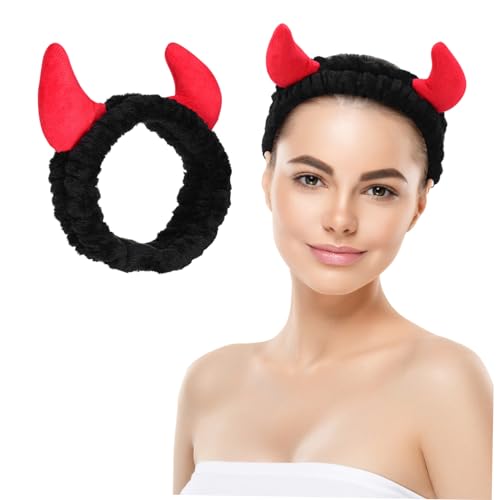 OSOLADY Niedliches Horn Stirnband aus Plüsch für Gesichtsreinigung und Hautpflege Sanfter kein Haarbruch für Spa und Tägliche Beauty Routine OSOLADY Niedliches Horn Stirnband aus Plüsch für Gesichtsreinigung und Hautpflege Sanfter kein Haarbruch für Spa und Tägliche Beauty Routine von OSOLADY
