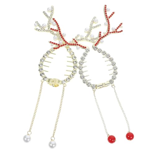 OSOLADY 2stücke Weihnachts- -haarclips Für Hohe Dekorative Klammern Stilvolle Haarschmuck Für Damen Für Festliche Anlässe von OSOLADY