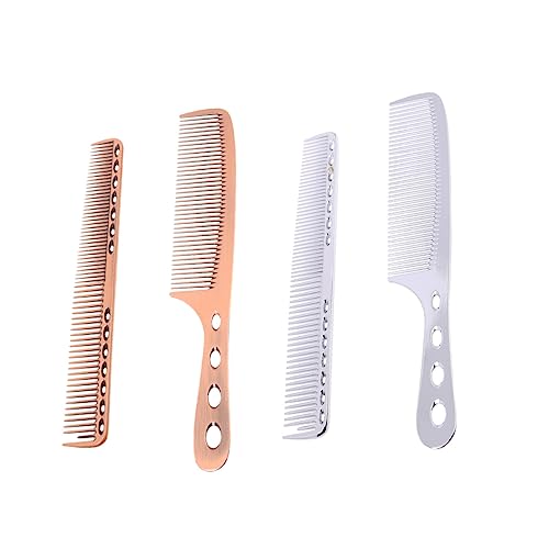 OSOLADY Aluminium Haarkamm Set Für Herren Und Damen Friseur-haarschneide-werkzeug Rostfreies Leichtes Detangler-design Geeignet Für Verschiedene Haarschnitte Bronze von OSOLADY