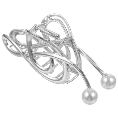 OSOLADY Perlen Musiknote Haarklammer für Damen Eleganter Metall Haarclip für Dickes Haar Robuste Krallenclip mit Sicherem Einzigartiger Haarschmuck für Schickes von OSOLADY