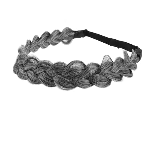 OSOLADY Geflochtenes Stirnband Für Damen Aus Hitzebeständigen Kunstfasern Verstellbar Für Komfort Haar-accessoire Für Verschiedene Anlässe von OSOLADY
