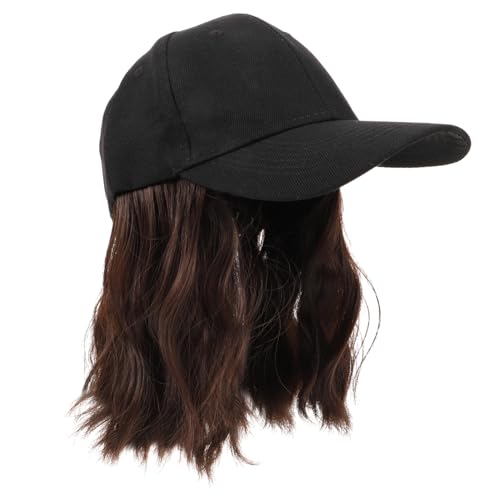 OSOLADY Modische Damen-baseballkappen-perücke Hut-perücke Für Frauen Mit Lockigem Kurzem Haar Volle Perücke OSOLADY Modische Damen-baseballkappen-perücke Hut-perücke Für Frauen Mit Lockigem Kurzem Haar Volle Perücke von OSOLADY