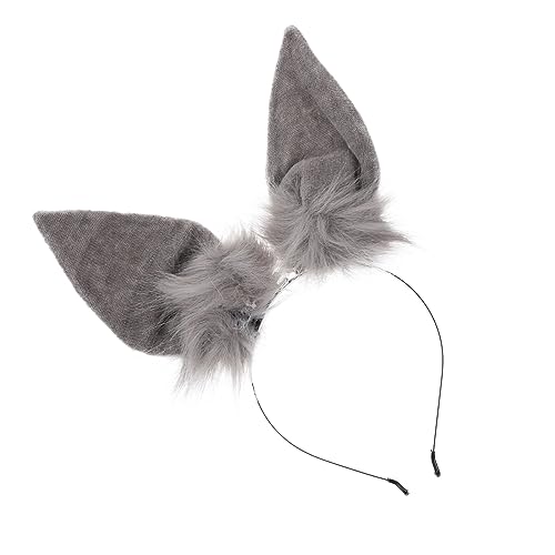 OSOLADY Plüsch Kaninchen Ohr Kopfschmuck Entzückende Haar Tragen Einzigartige Cosplay Haarband Stirnband Für Frauen Mädchen Party Casual Wear von OSOLADY