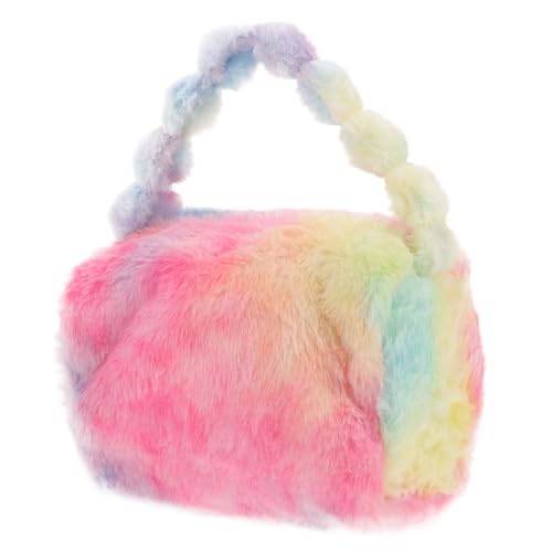 OSOLADY Plüsch Kosmetiktasche Für Damen Tragbare Make-up Aufbewahrungstasche Für Hübsches Design Für Kosmetik Und Toilettenartikel von OSOLADY