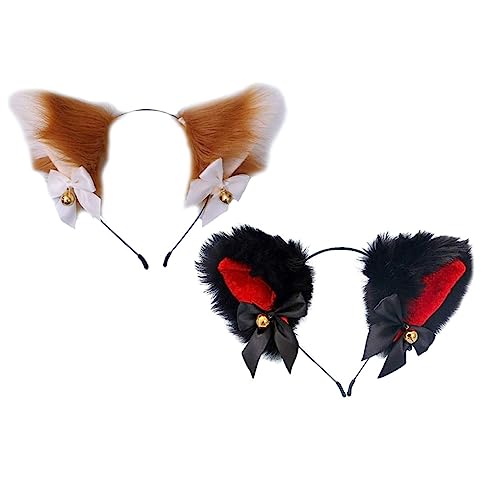 OSOLADY Plüsch Tierohren Haarreifen Mit Schleife Und Glöckchen Für Mädchen Haaraccessoires Für Partys Cosplay Und Festlichkeiten OSOLADY Plüsch Tierohren Haarreifen Mit Schleife Und Glöckchen Für Mädchen Haaraccessoires Für Partys Cosplay Und Festlichkeiten von OSOLADY